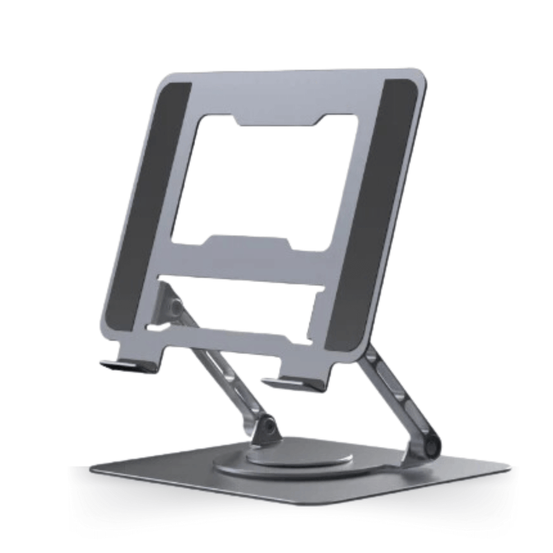 Suporte De Mesa Metal Para Tablet E iPad Ajustável Gira 360°