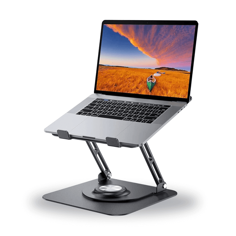 Suporte De Mesa Metal Para Tablet E iPad Ajustável Gira 360°